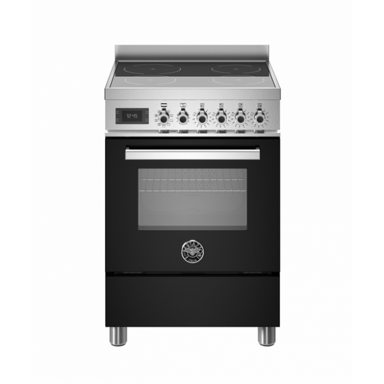 BERTAZZONI PRO6 4I 1E NE T Κουζίνα Ηλεκτρική με Επαγωγικές Εστίες 60cm Μαύρο BERTAZZONI PRO6 4I 1E NE T Κουζίνα Ηλεκτρική με Επαγωγικές Εστίες 60cm Μαύρο